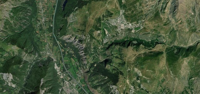 Satellite map of Alpe d'Huez, France