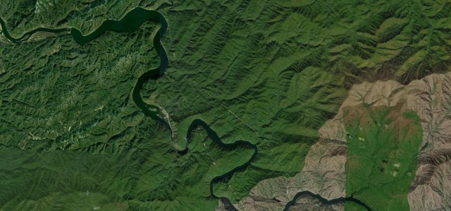Satellite map of Tail of the Dragon, The East